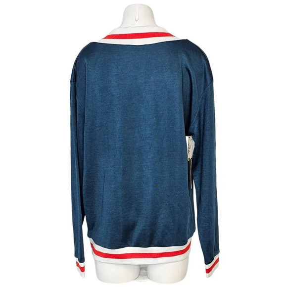 Aritzia Golden by TNA Stapleton Sweater Size Small NWT V-Neck Academia Oversized - Picture 7 of 8